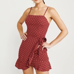 Abercrombie tie waist mini dress XS cami ruffle